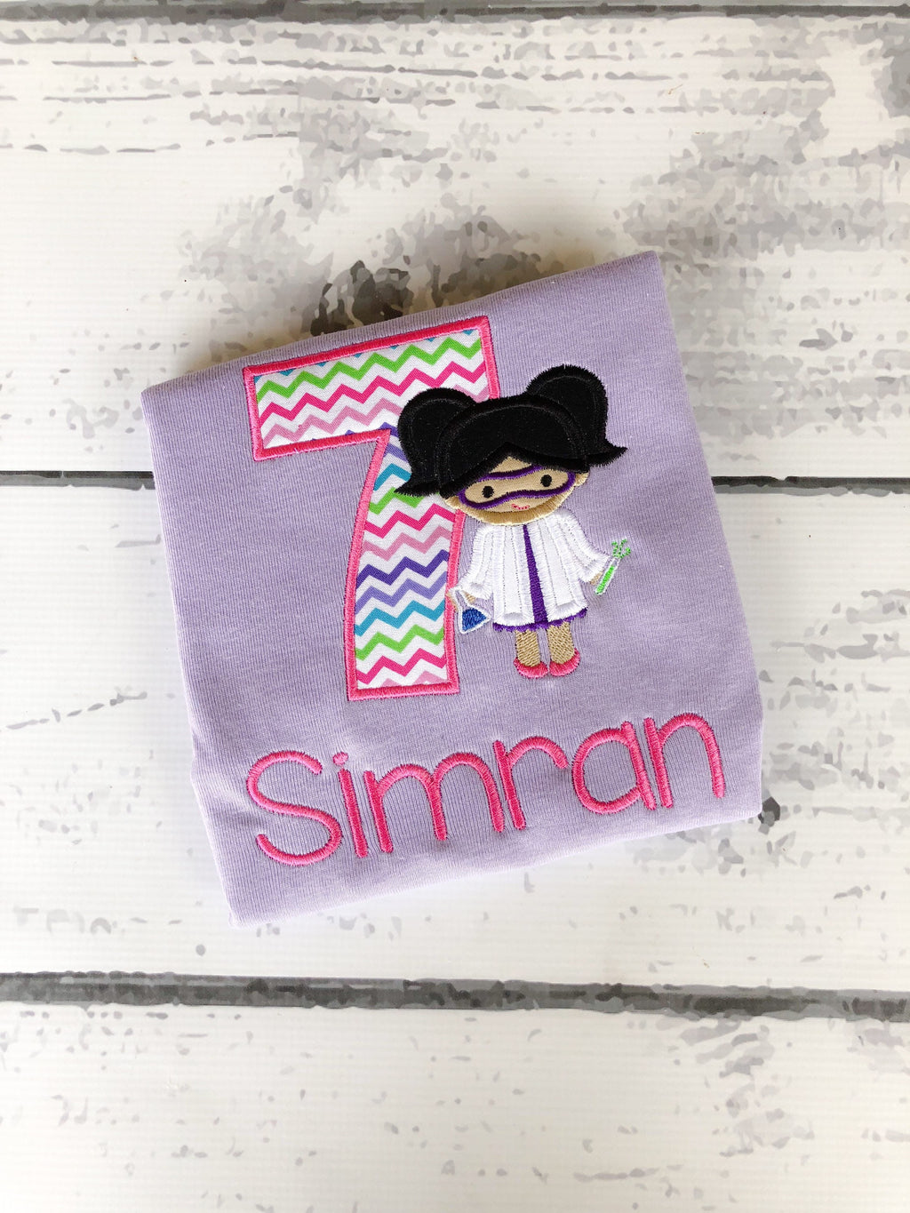 Personalized Scientist Birthday Shirt: Girl's Science Outfit