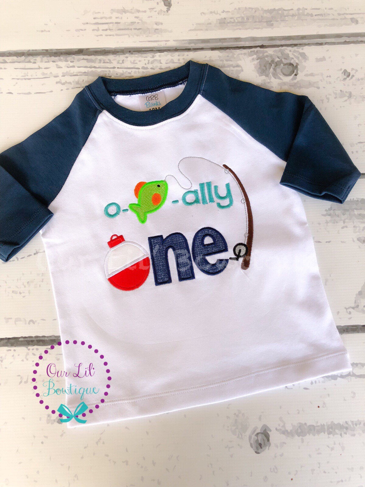 O-Fish-Ally One Birthday Shirt - Fishing Theme - Personalized