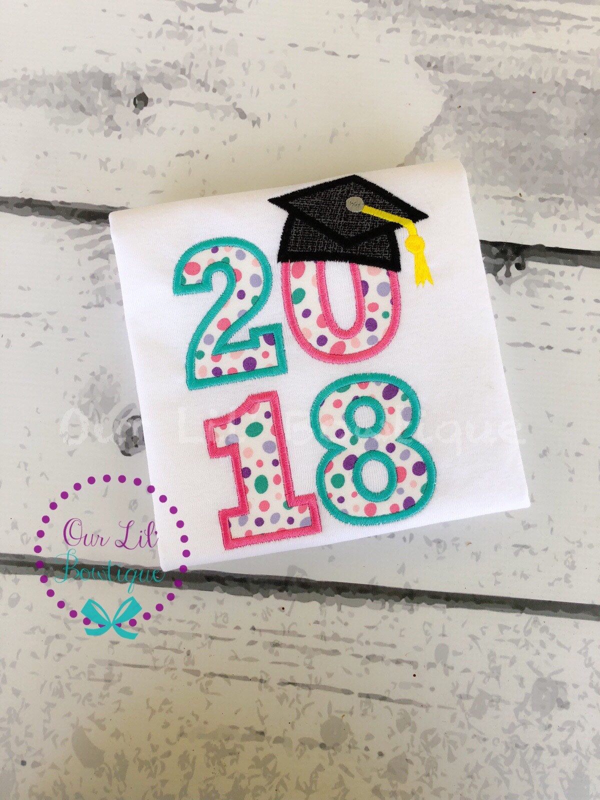 Personalized Graduation Shirt: Embroidered Bodysuit or Tee - 2026 Grad