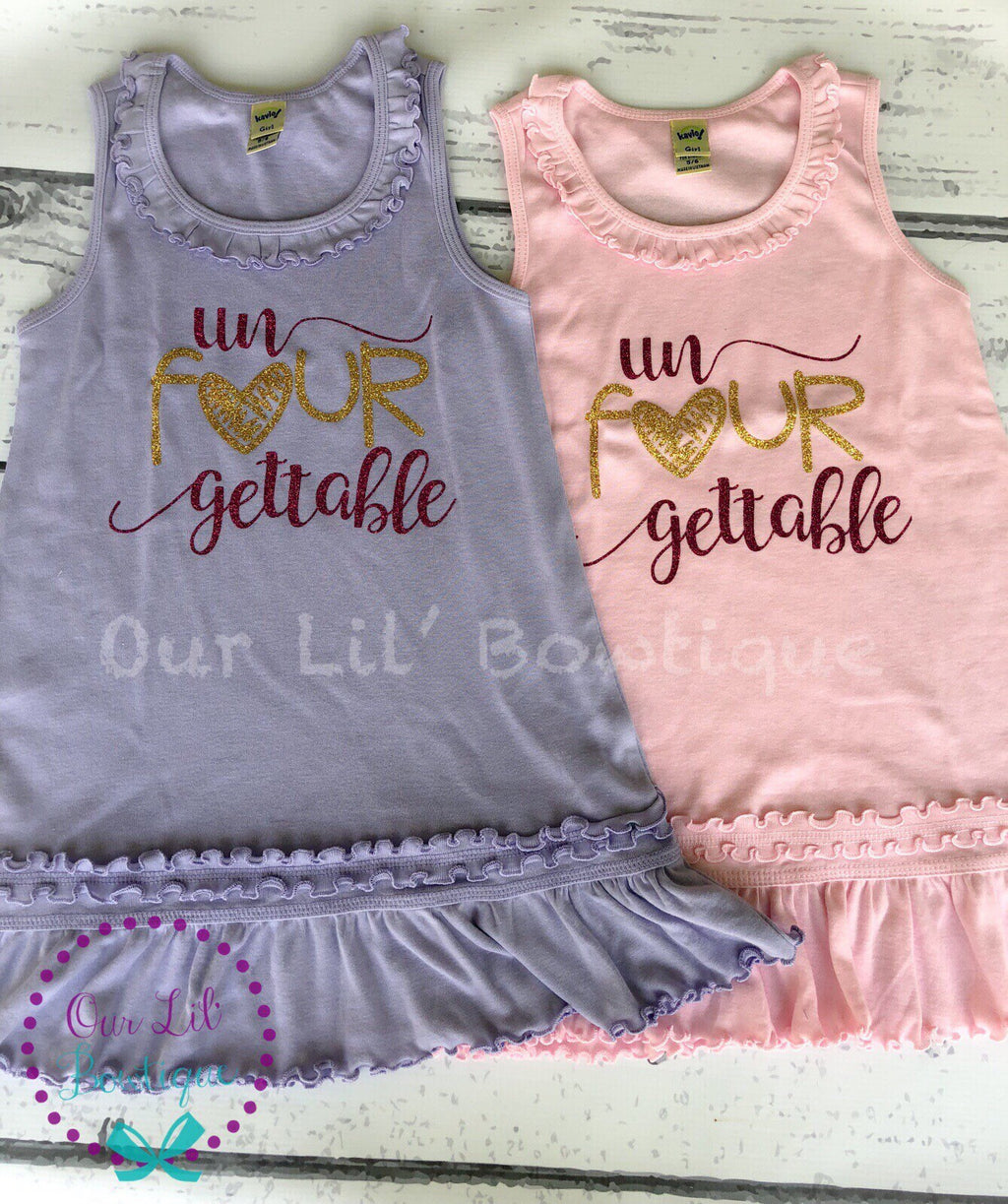 UnFOURgettable 4th Birthday Dress: Custom Embroidered Outfit
