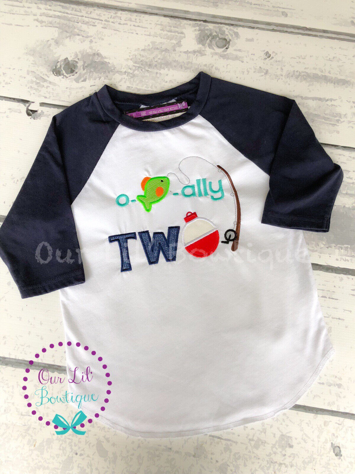O-Fish-Ally One Birthday Shirt - Fishing Theme - Personalized