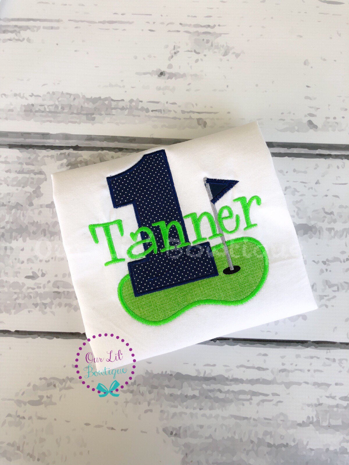 Personalized Golf Birthday Shirt - Embroidered Boy's Tee - Golf Shirt - Golf Birthday