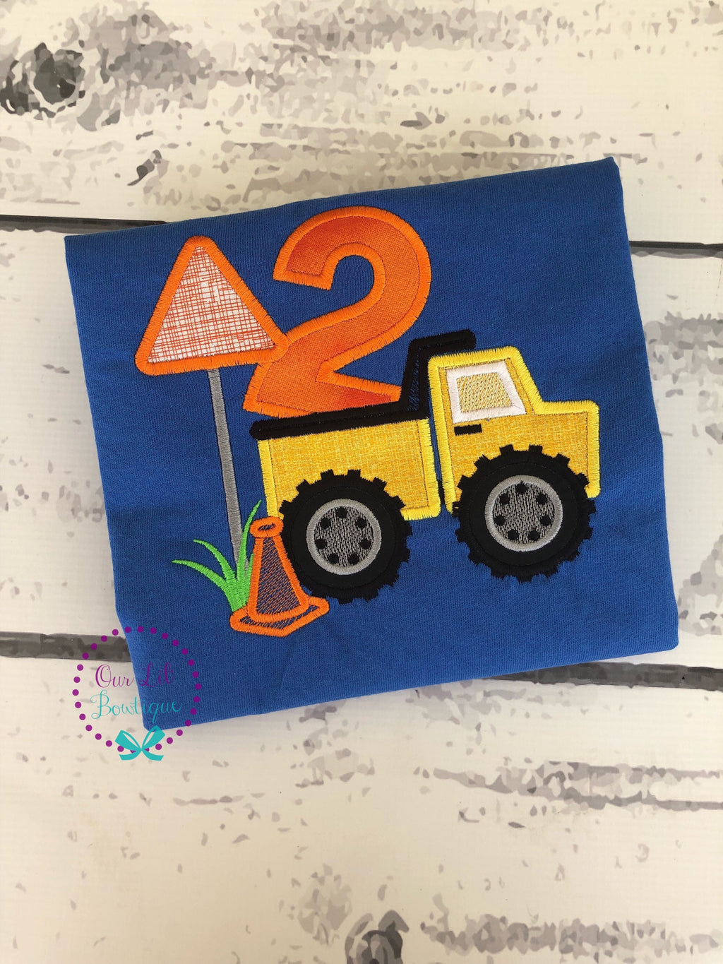 Personalized Dump Truck Birthday Shirt: Construction Party Tee