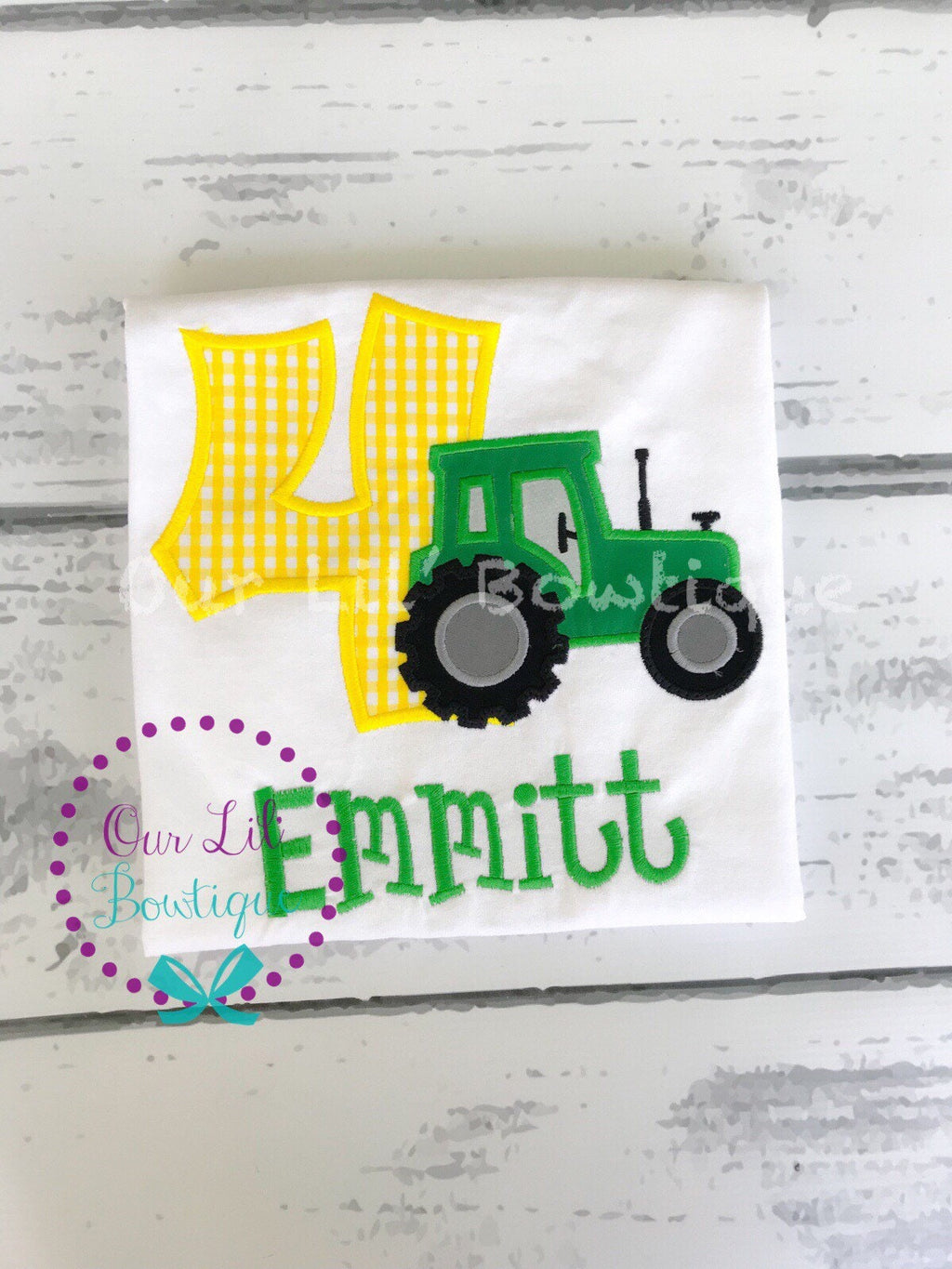 Tractor Birthday Shirt: Personalized Farm Party Tee