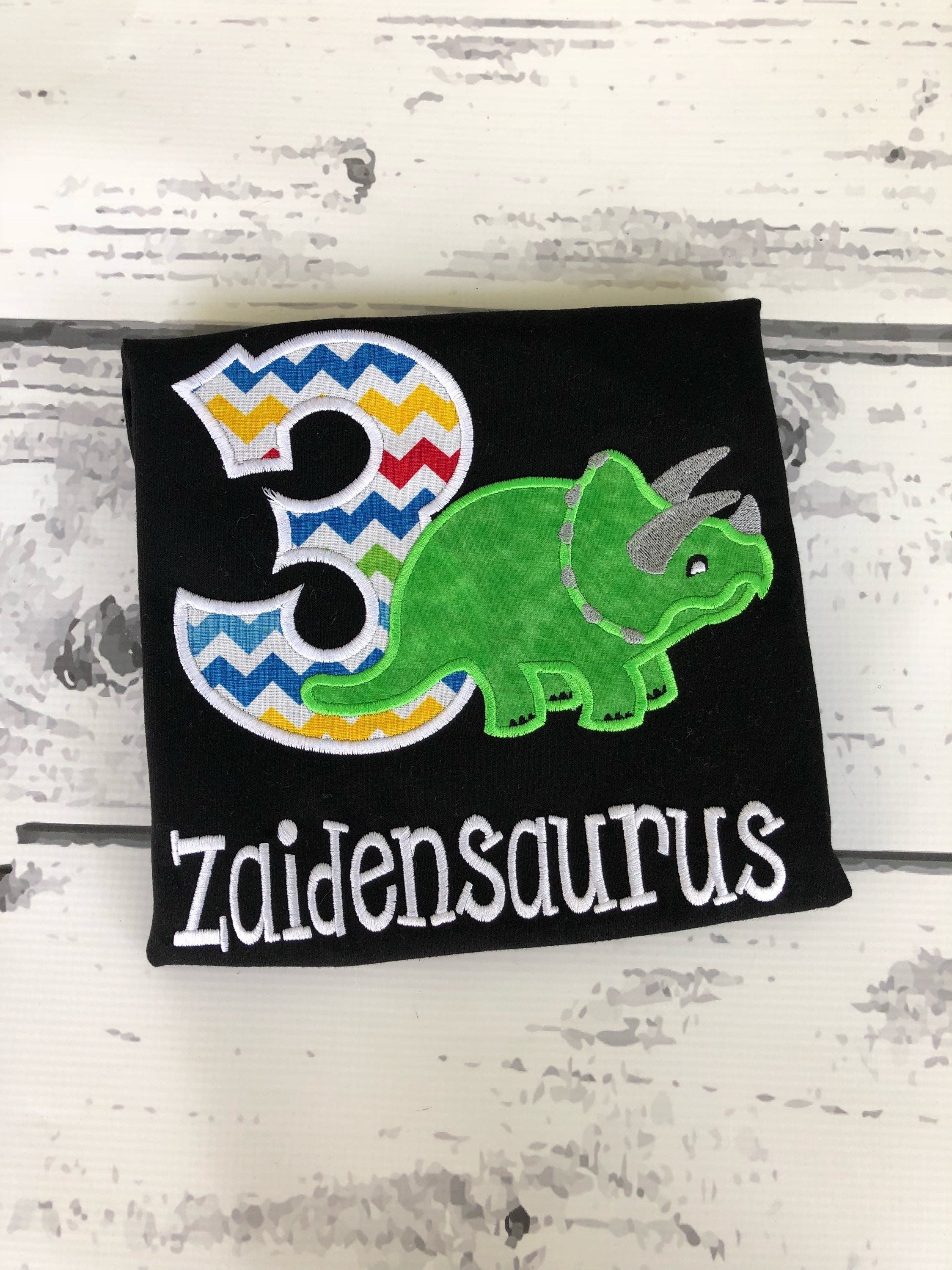 Personalized Dinosaur Birthday Shirt: Stegosaurus Party, Custom Age