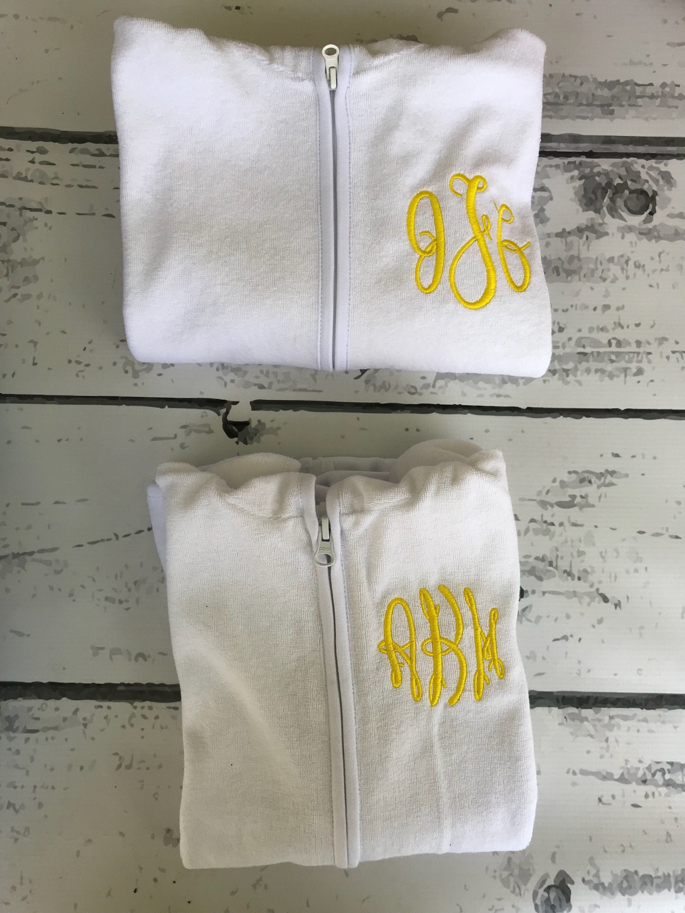 Personalized Terry Cloth Hooded Cover-Up: Monogrammed Bathing Suit for Baby or Toddler