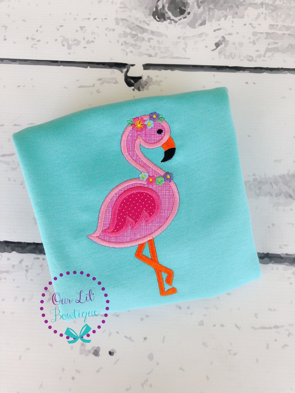 Personalized Flamingo Birthday Shirt or Bodysuit