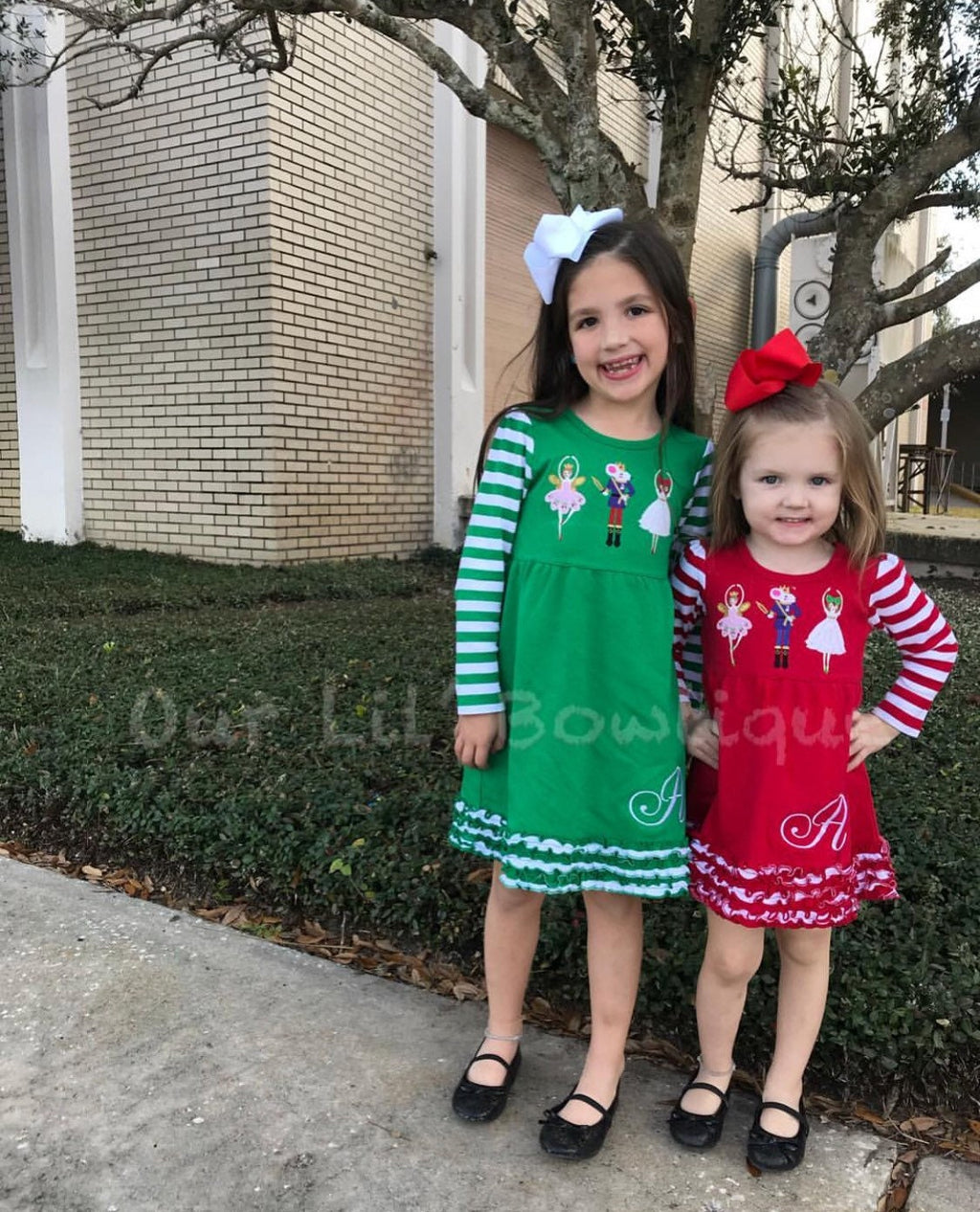 Personalized Nutcracker Christmas Dress: Monogrammed Girls Holiday Outfit