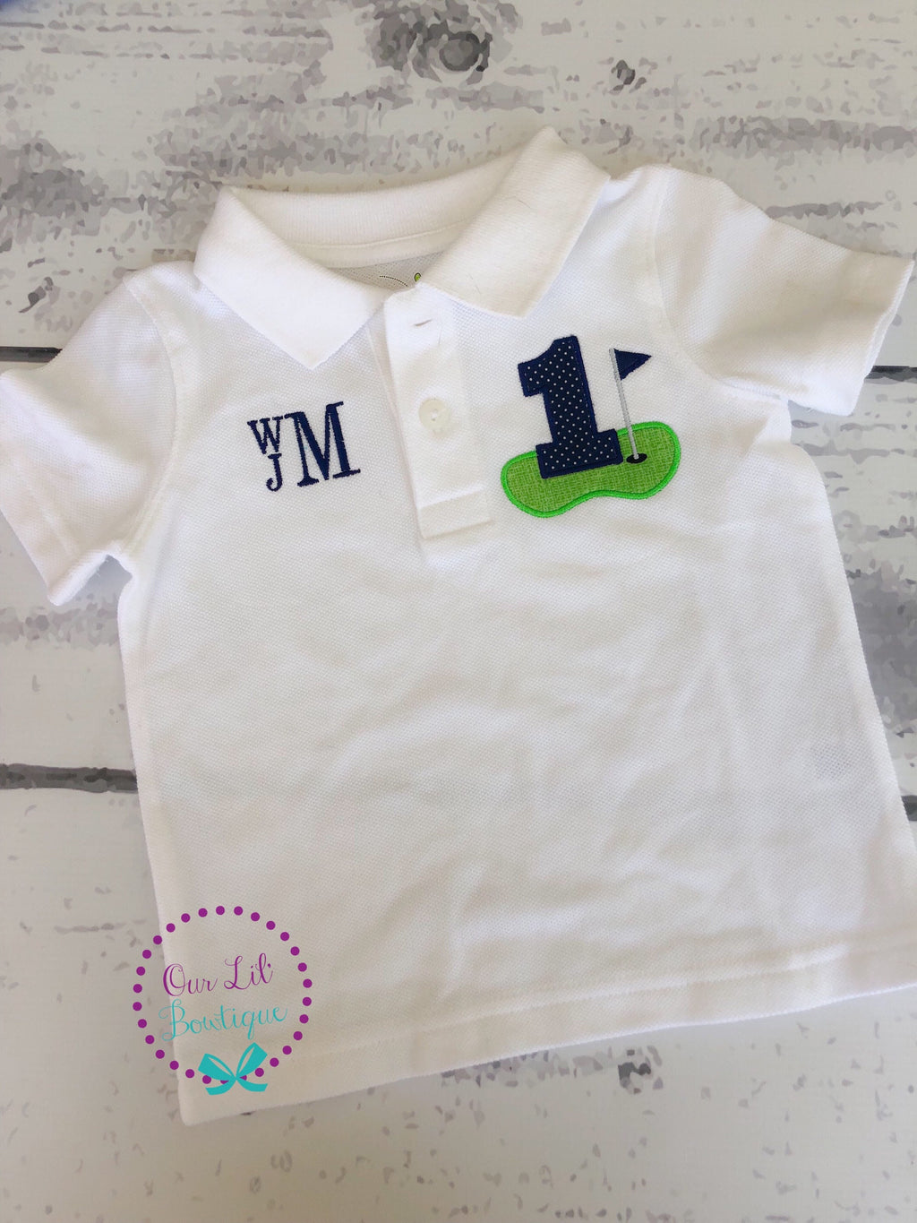 Golf Polo Birthday Shirt - Boys Birthday Shirt - Hole In One Birthday - Personalized Birthday Shirt - Golfing Birthday Shirt - Golf Shirt