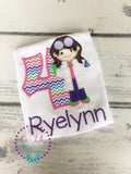 Personalized Scientist Birthday Shirt: Girl's Science Outfit
