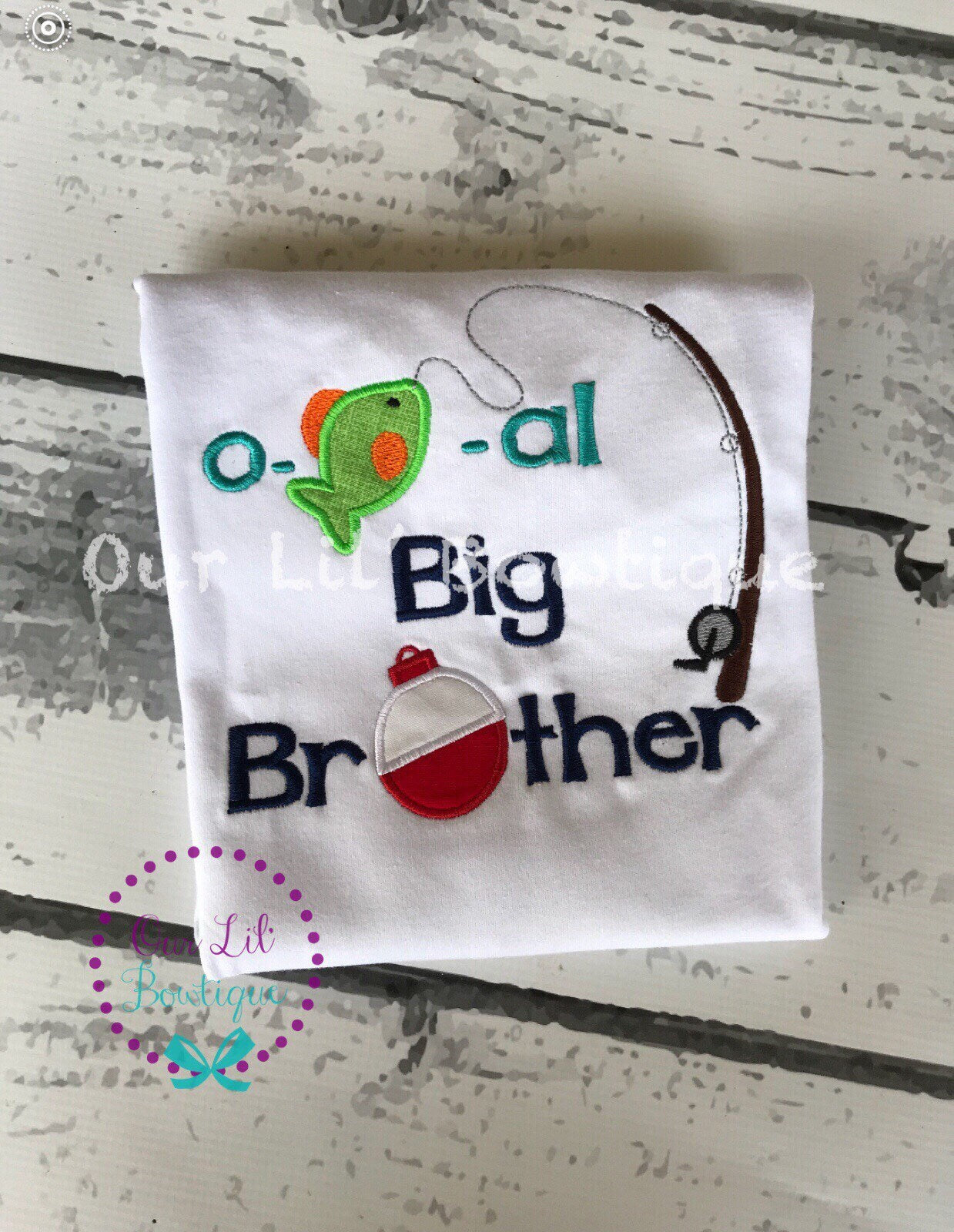 O-Fish-Ally One Birthday Shirt - Fishing Theme - Personalized