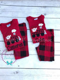 PRE-ORDER Christmas Train - Boy's Christmas PJs- Christmas Tree - Personalized Christmas PJs - Christmas Train Shirt - Christmas Train PJS