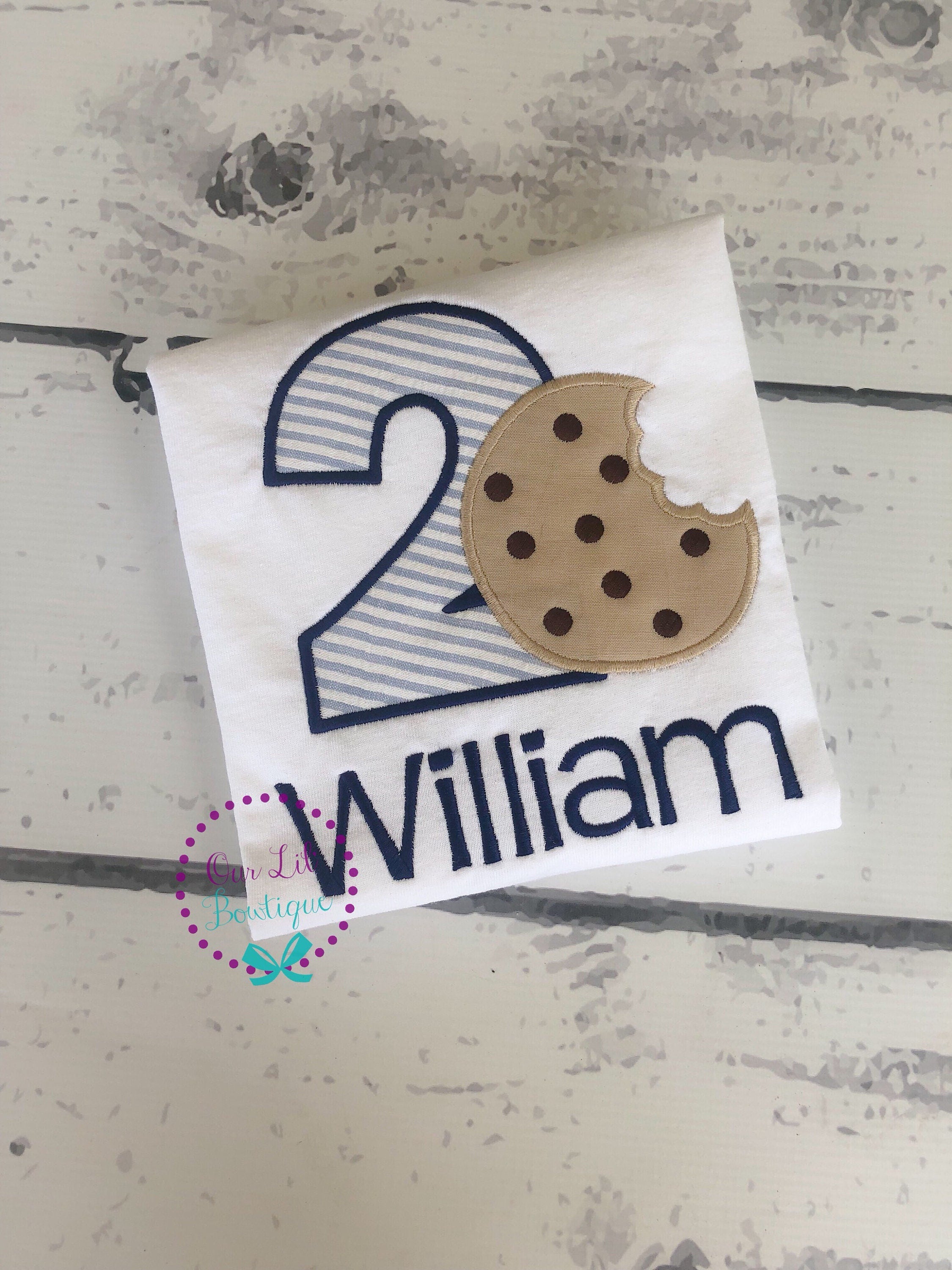 Cookie Birthday Shirt - Cookie Shirt - Cookies & Milk Birthday - Personalized Birthday Shirt - Boy - 1st Birthday Shirt - Cookie Birthday Ou