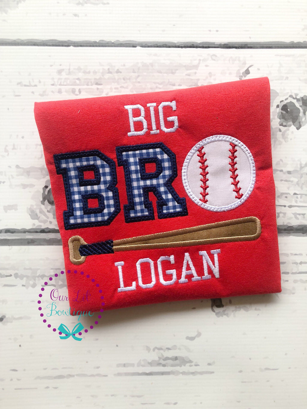 Baseball Big Brother Shirt: Sibling Announcement Tee