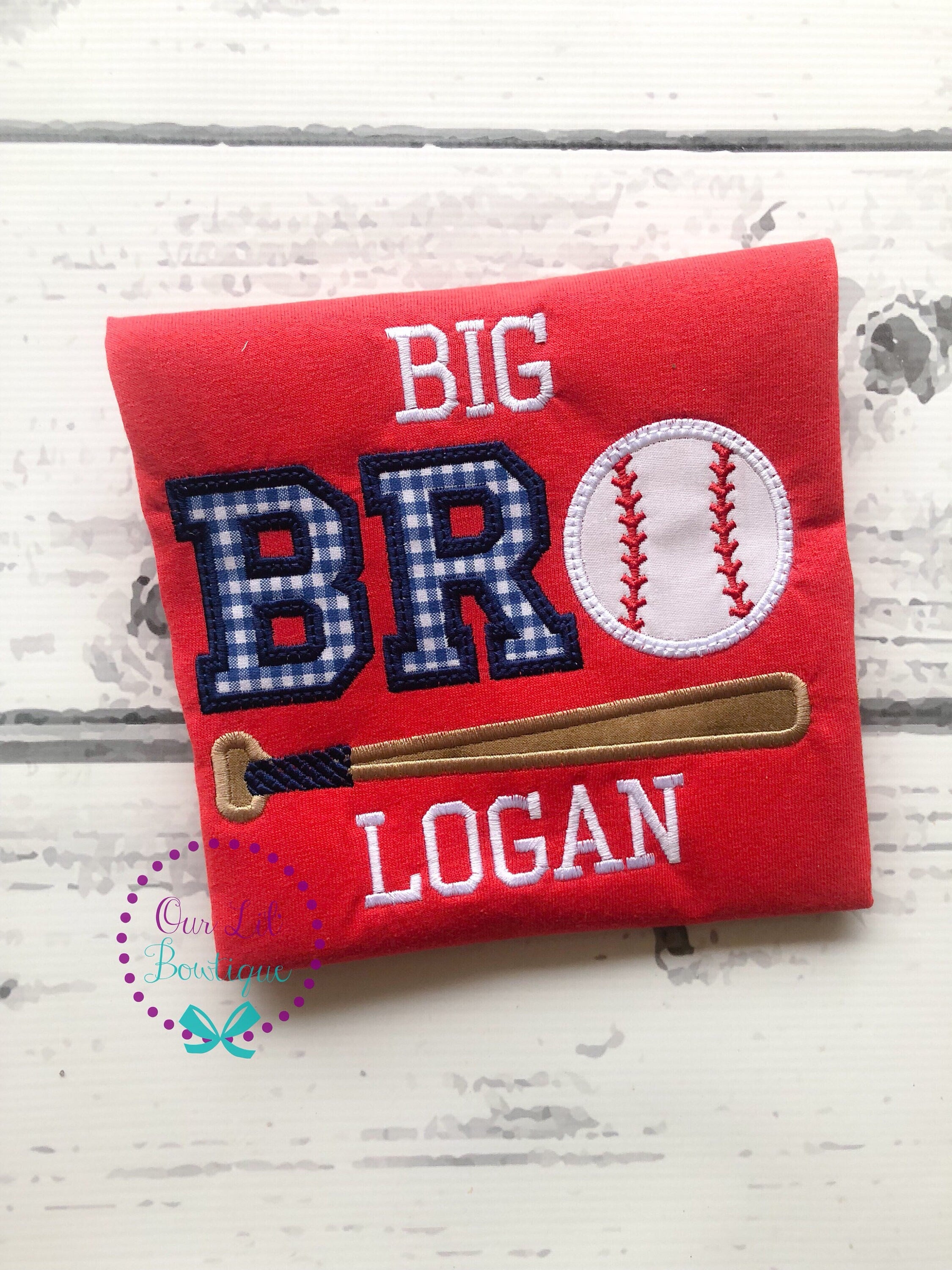 Baseball Big Brother Shirt: Sibling Announcement Tee