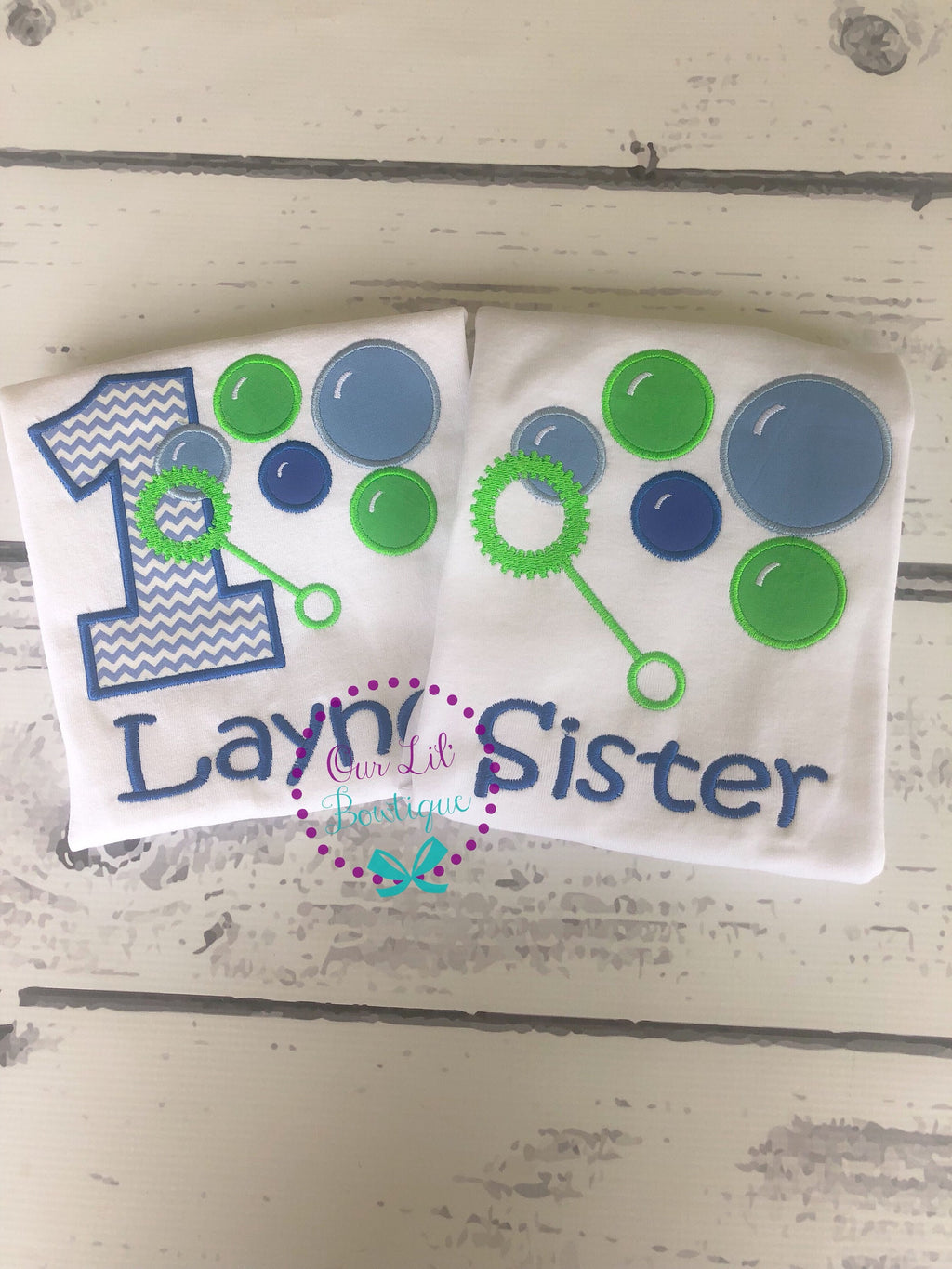 Bubble Birthday Shirt: Personalized Boy's First Birthday