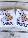 Cookie Birthday Shirt - Cookie Shirt - Cookies & Milk Birthday - Personalized Birthday Shirt - Boy - 1st Birthday Shirt - Cookie Birthday Ou