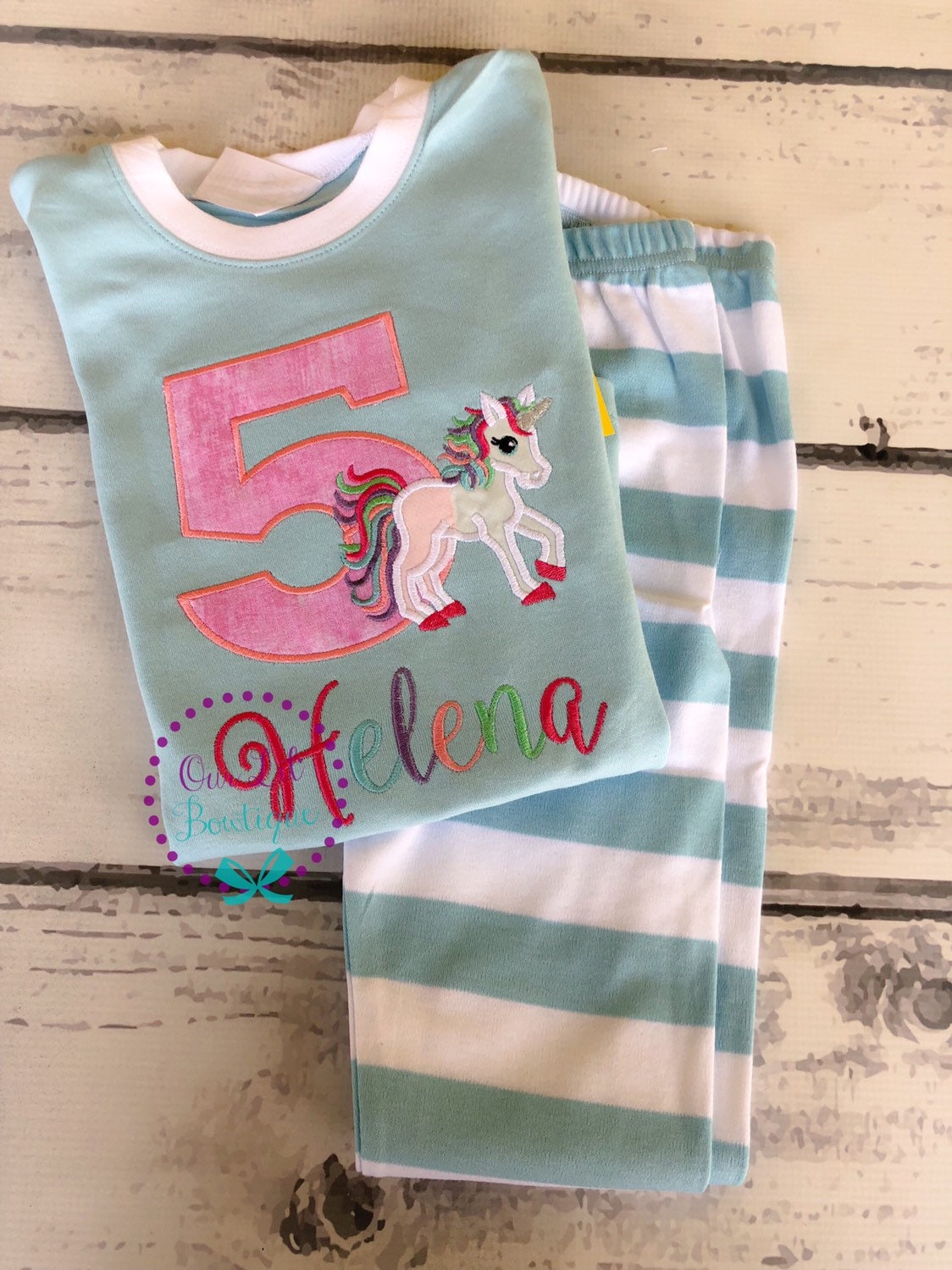 Unicorn Birthday - Unicorn Outfit - Unicorn Birthday - Personalized Birthday Shirt - Unicorn Applique - Personalized Unicorn - Kids Birthday