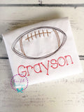 Embroidered Sketch Football Shirt: Personalized Team Spirit Outfit