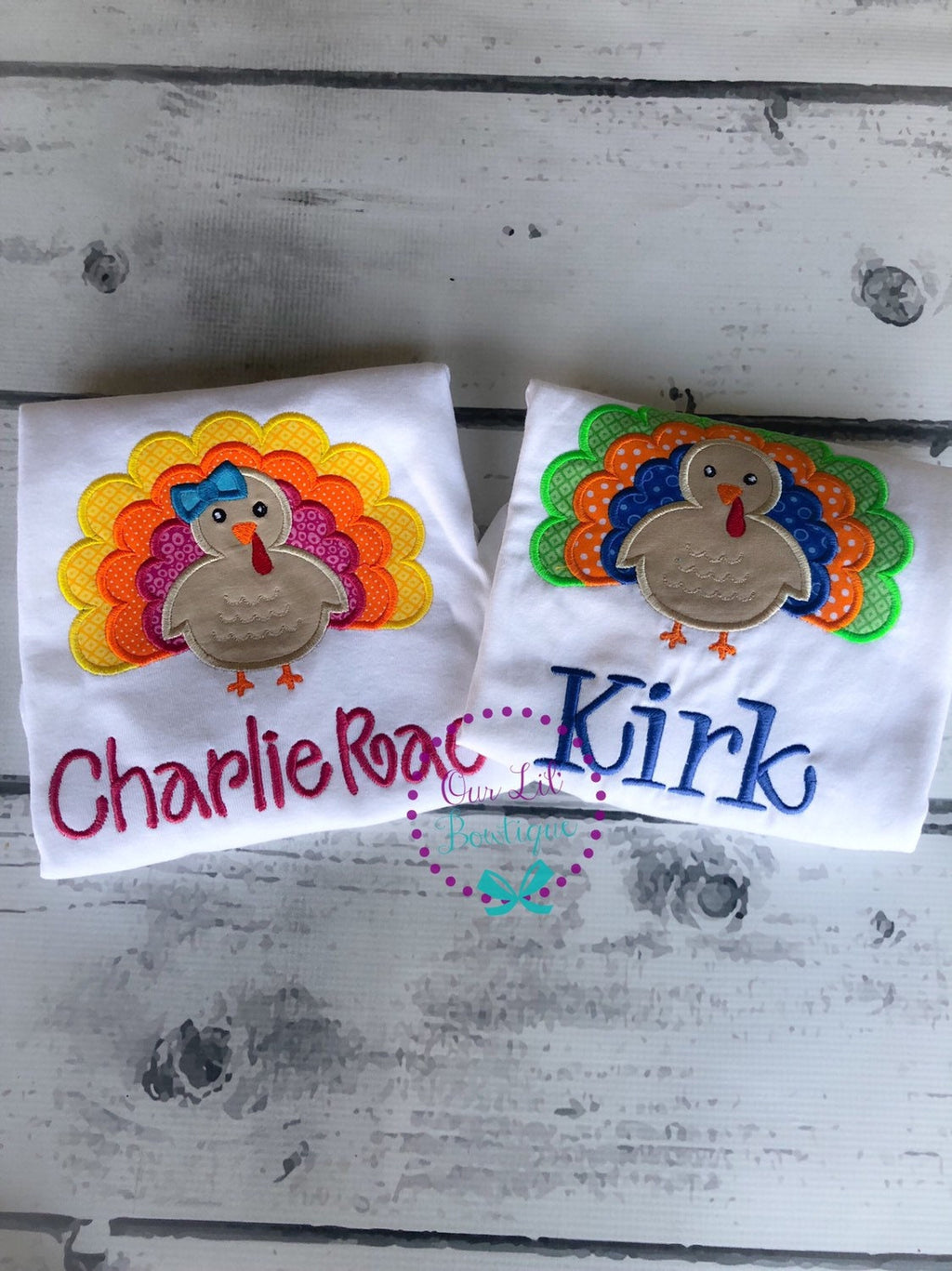 Turkey Shirt - Boys Thanksgiving Shirt - Turkey - Thanksgiving Shirt - Thanksgiving Applique Shirt - Girls Thanksgiving Shirt - Girl Turkey