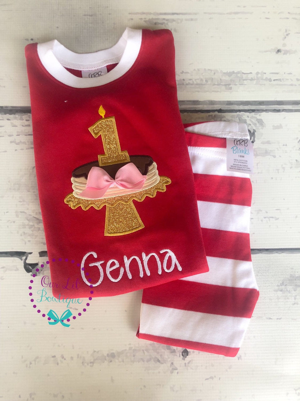 Personalized Pancake Birthday Shirt - Christmas Pajama Set - Pancake Pajamas