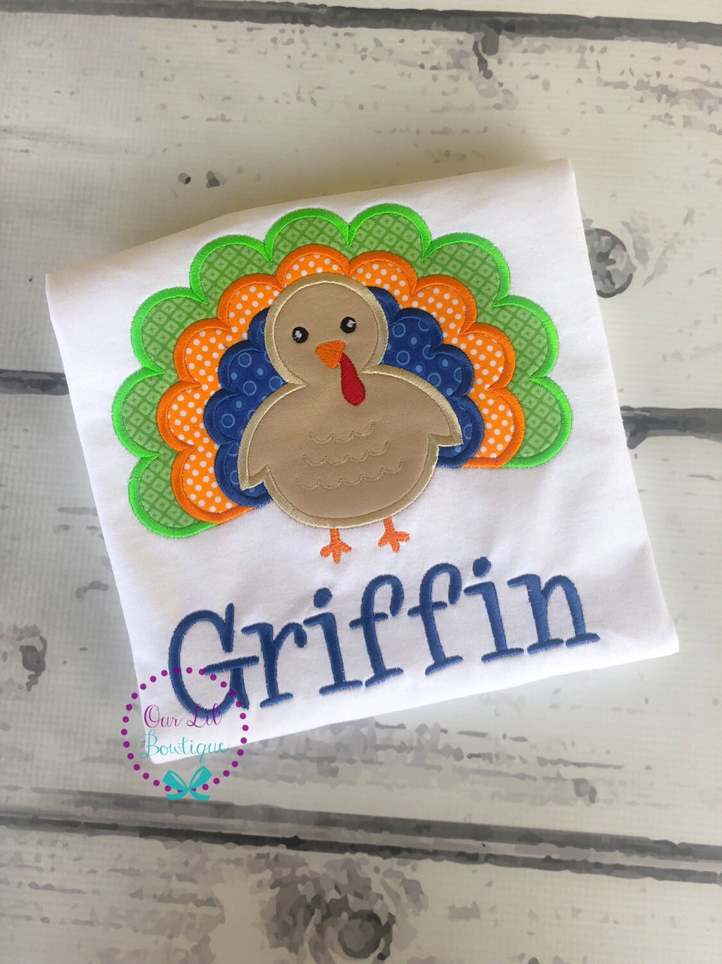 Turkey Shirt - Boys Thanksgiving Shirt - Turkey - Thanksgiving Shirt - Thanksgiving Applique Shirt - Girls Thanksgiving Shirt - Girl Turkey