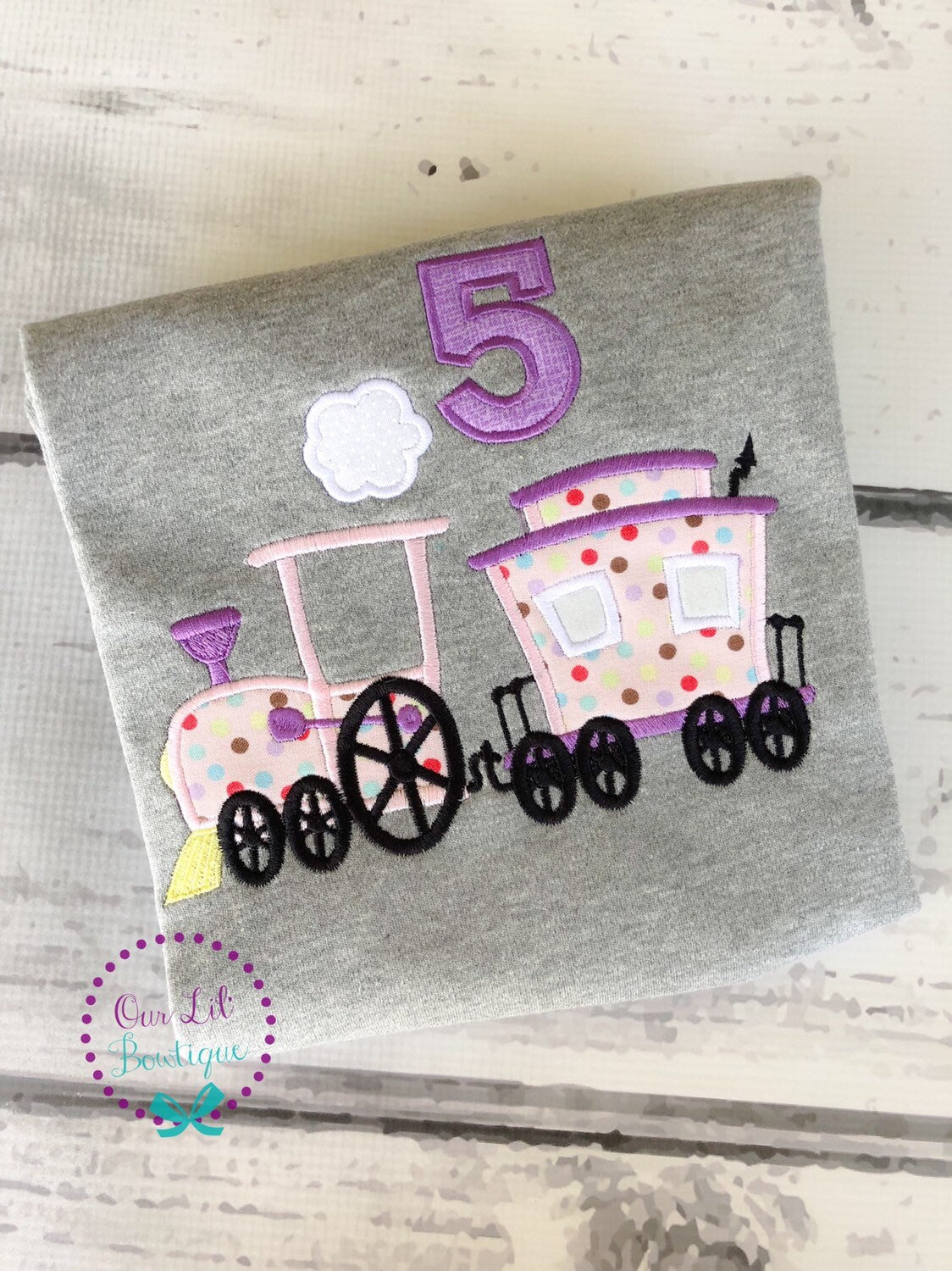 Train Birthday Shirt: Personalized Applique Outfit