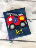 Personalized Firetruck Birthday Shirt - Firefighter Theme