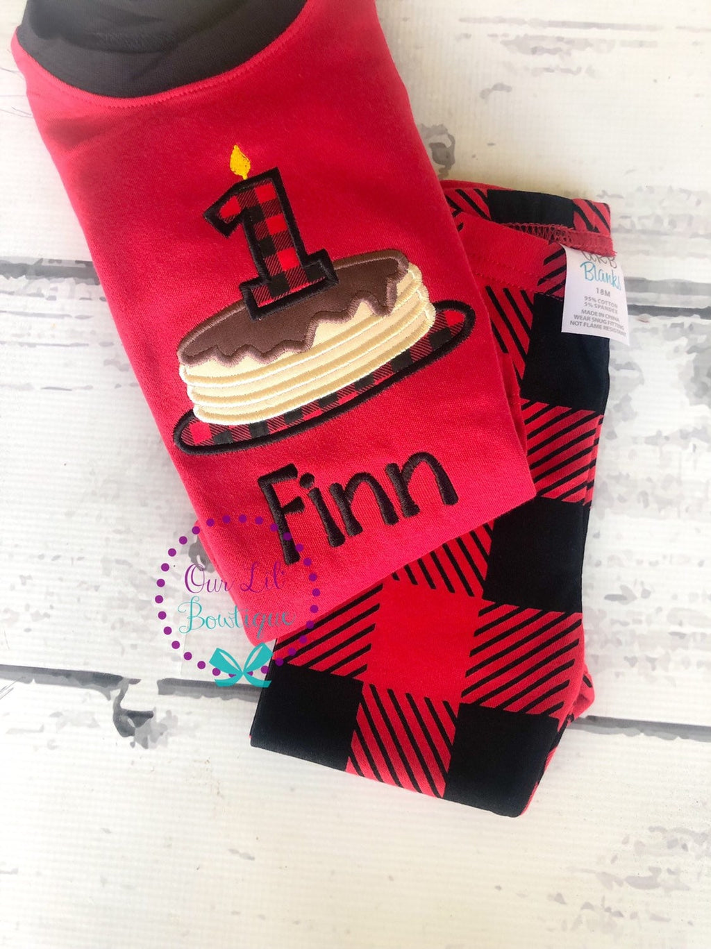 Pancake personalized Birthday Shirt - Pancake Personalized - Pancake Birthday - Christmas Birthday - Buffalo Plaid Birthday - Lumberjack