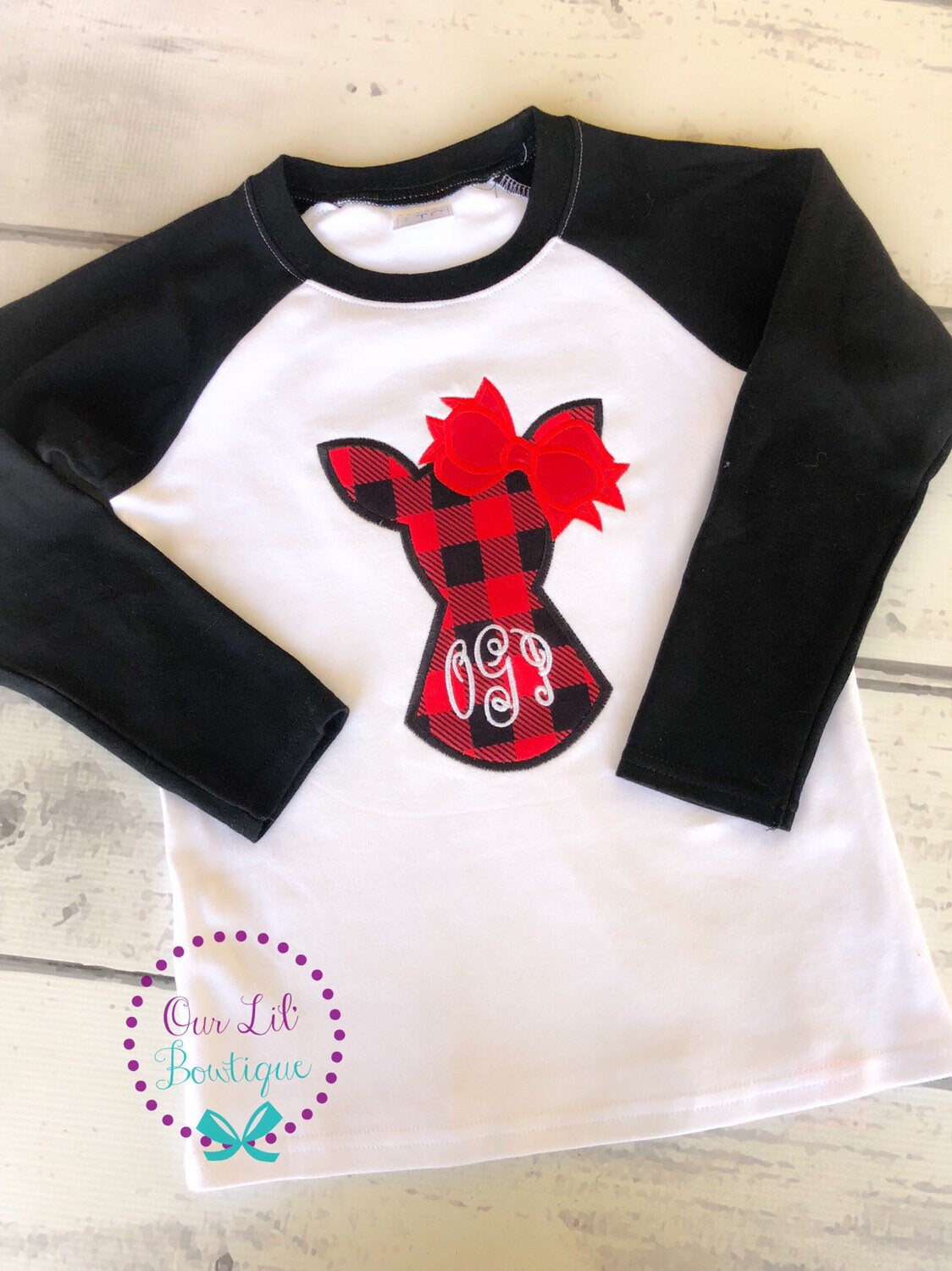 Reindeer Silhouette Shirt - Kids Reindeer Shirt - Boy Reindeer Shirt - Girl Reindeer Shirt - Sibling Christmas Shirt - Christmas Shirts