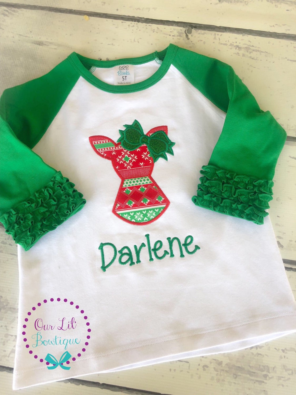 Reindeer Silhouette Shirt - Kids Reindeer Shirt - Boy Reindeer Shirt - Girl Reindeer Shirt - Sibling Christmas Shirt - Christmas Shirts