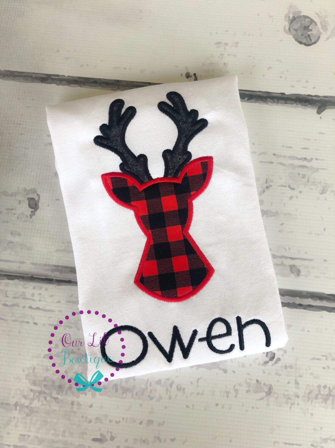 Reindeer Silhouette Shirt - Kids Reindeer Shirt - Boy Reindeer Shirt - Girl Reindeer Shirt - Sibling Christmas Shirt - Christmas Shirts