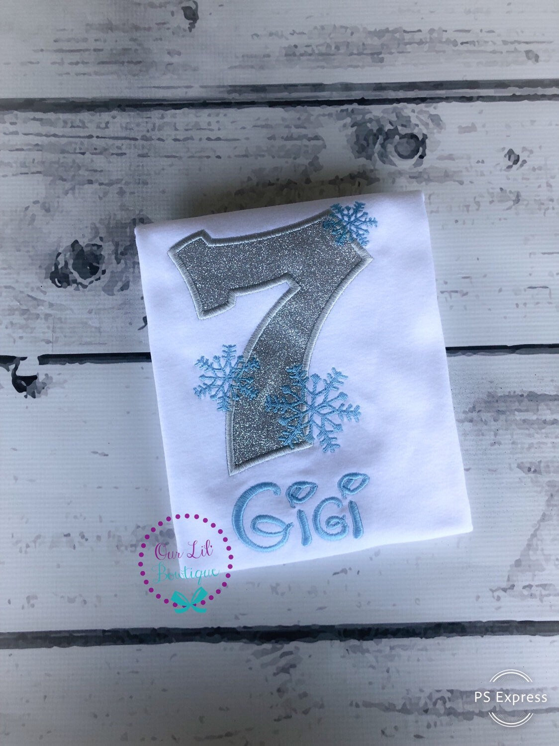 Winter ONE-derland Birthday Shirt: Snowflake Appliqué, Personalized 1st Birthday Outfit