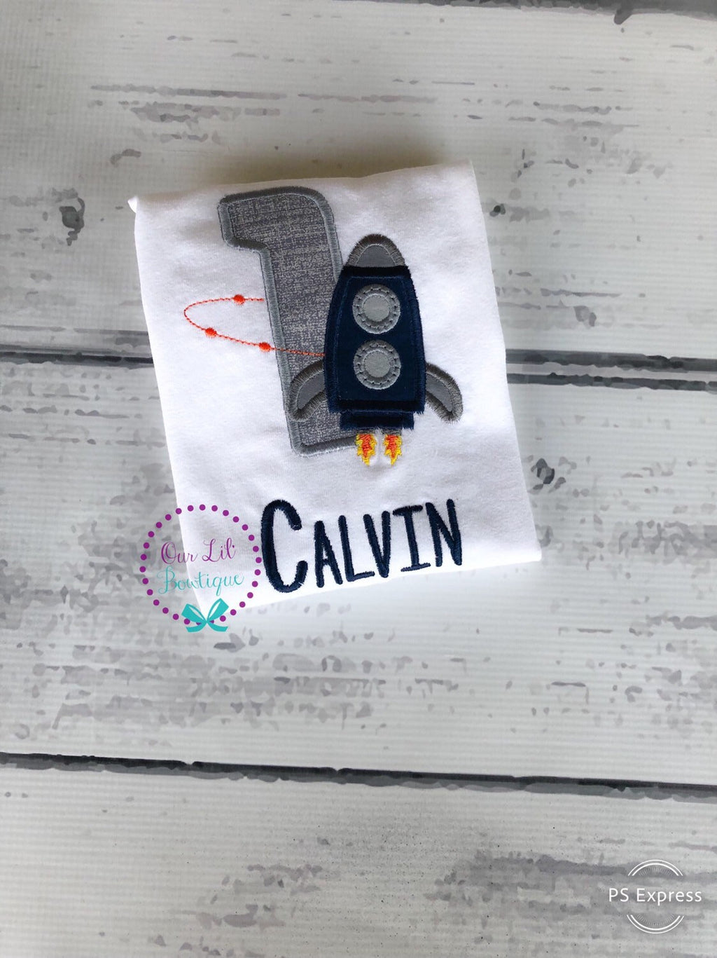 Rocket Ship Birthday Shirt: Personalized Astronaut Party Tee