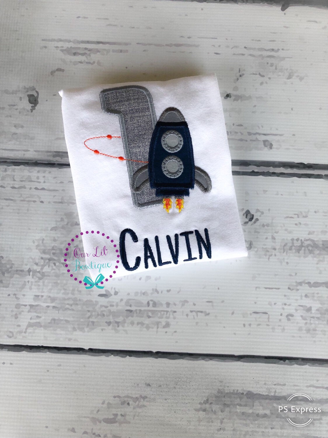 Rocket Ship Birthday Shirt: Personalized Astronaut Party Tee