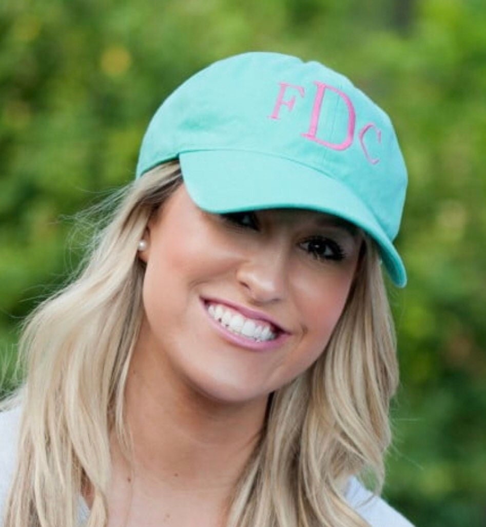 Personalized Monogram Baseball Hat: Custom Initial Cap
