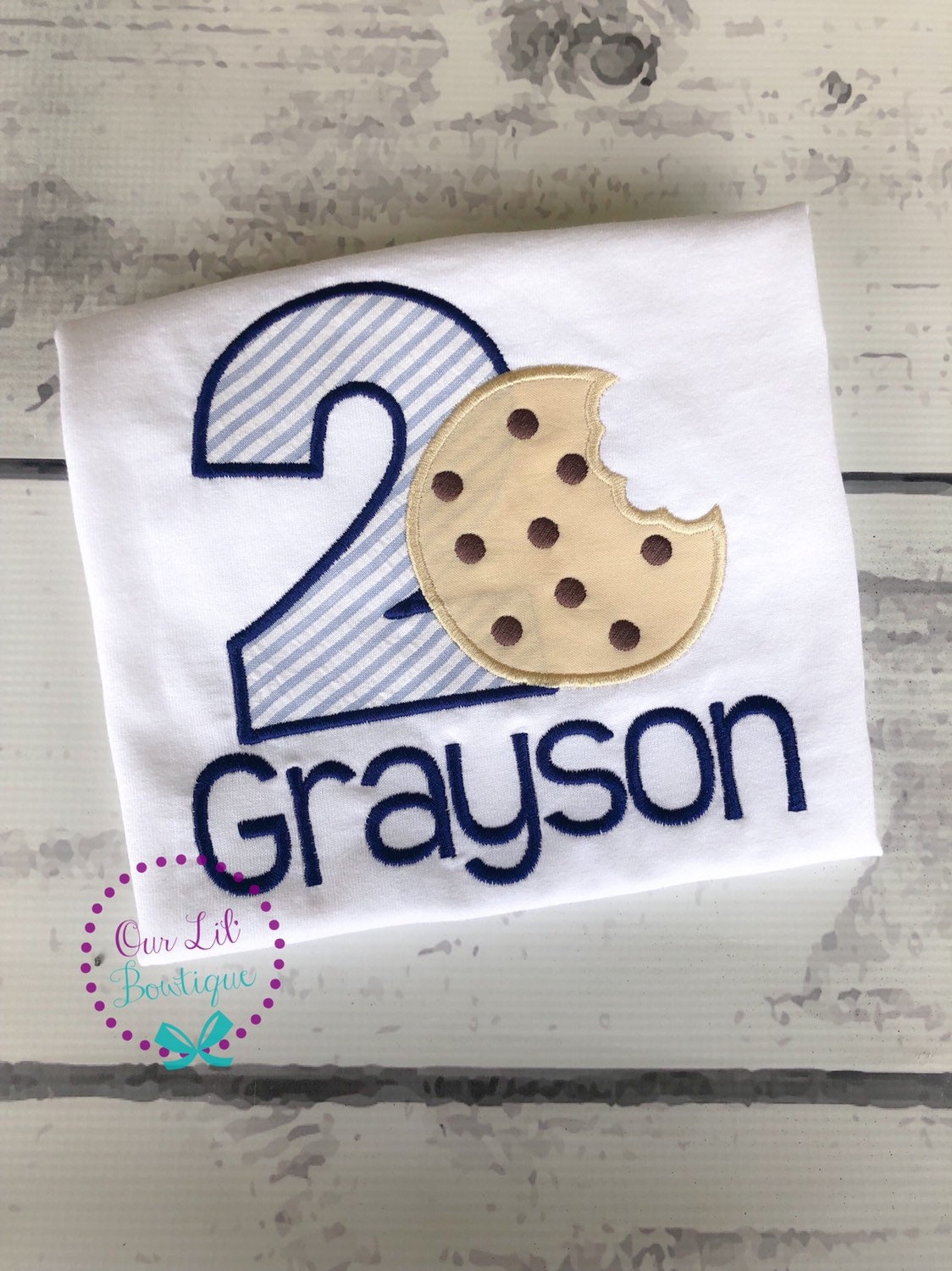 Cookie 1st Birthday Shirt: Personalized Milk & Cookies Party