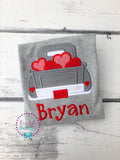 Personalized Valentine's Truck Appliqué Shirt - Baby & Toddler