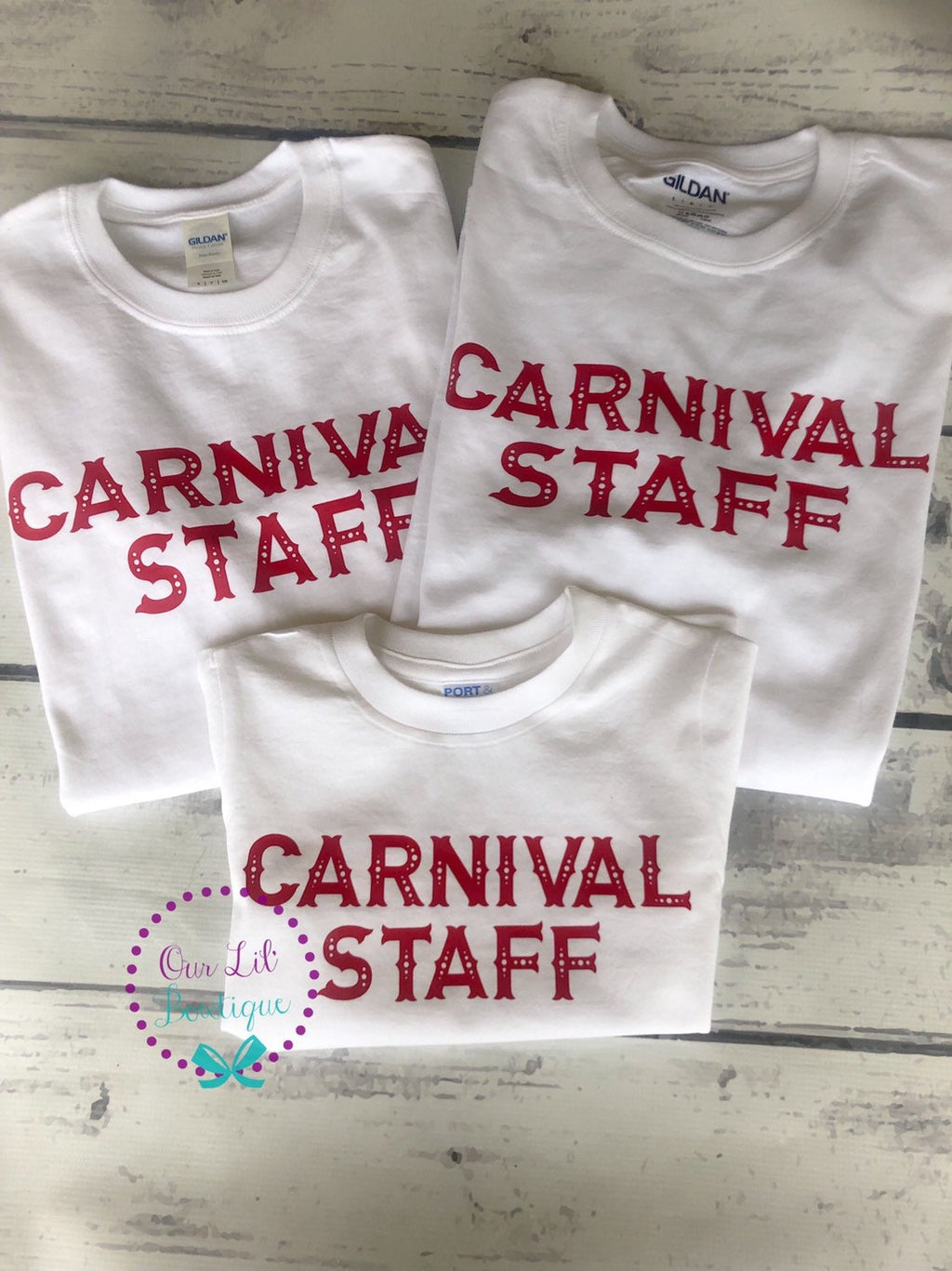 Personalized Carnival Staff Shirt - Circus Birthday Outfit