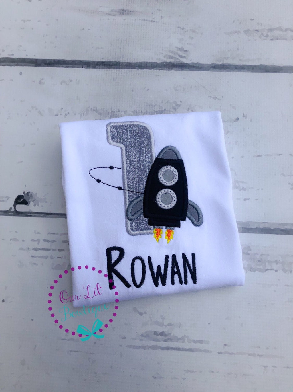 Rocket Ship Birthday Shirt: Personalized Astronaut Party Tee