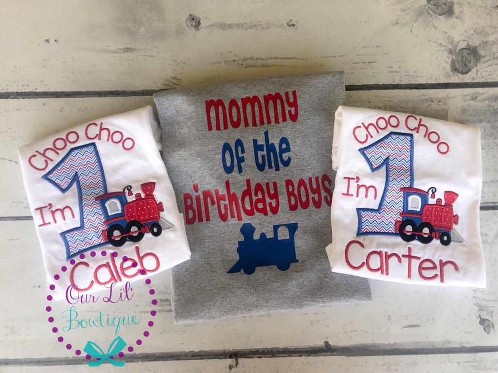 Choo Choo I'm 2 - Train Shirt - Train - Birthday - Boy Train Shirt - Personalized Train Shirt - Birthday Train - Boy Train Shirt