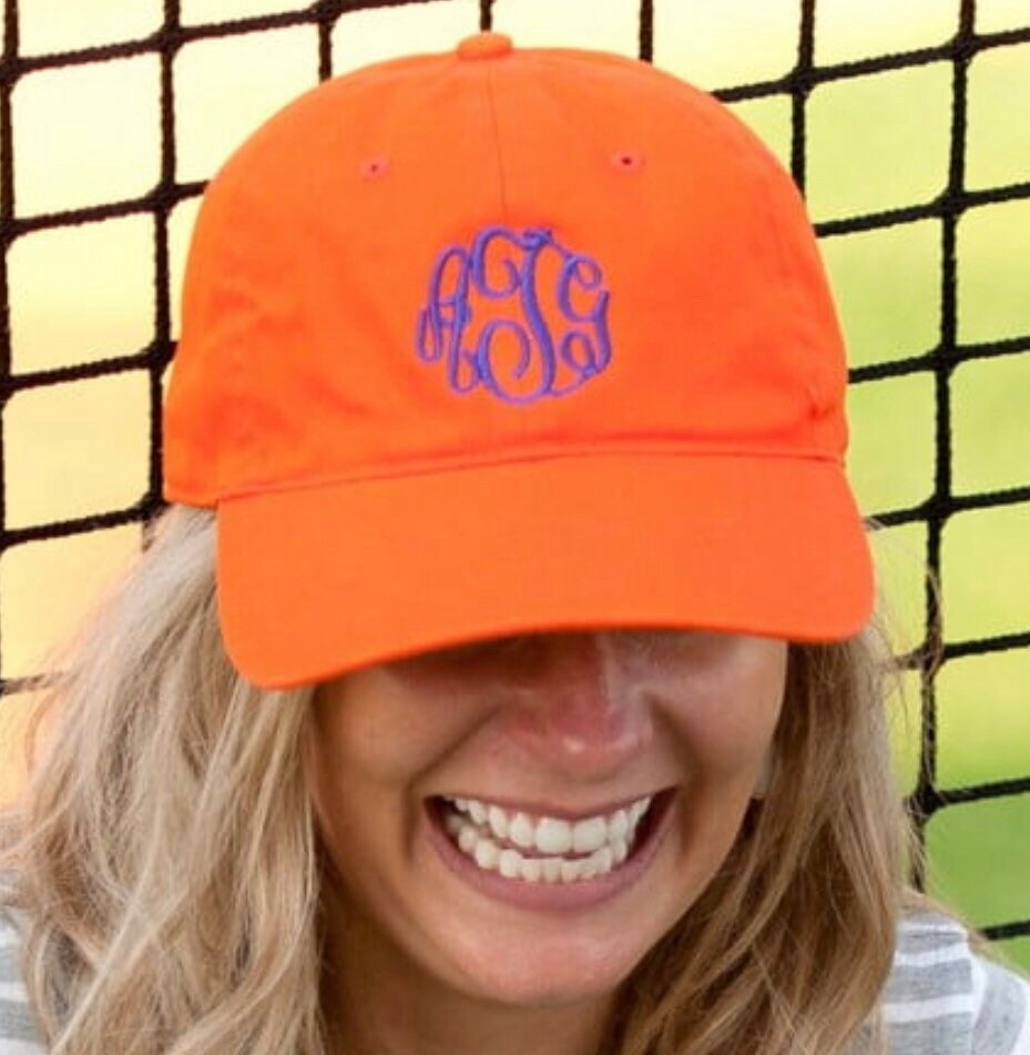 Personalized Monogram Baseball Hat: Custom Initial Cap