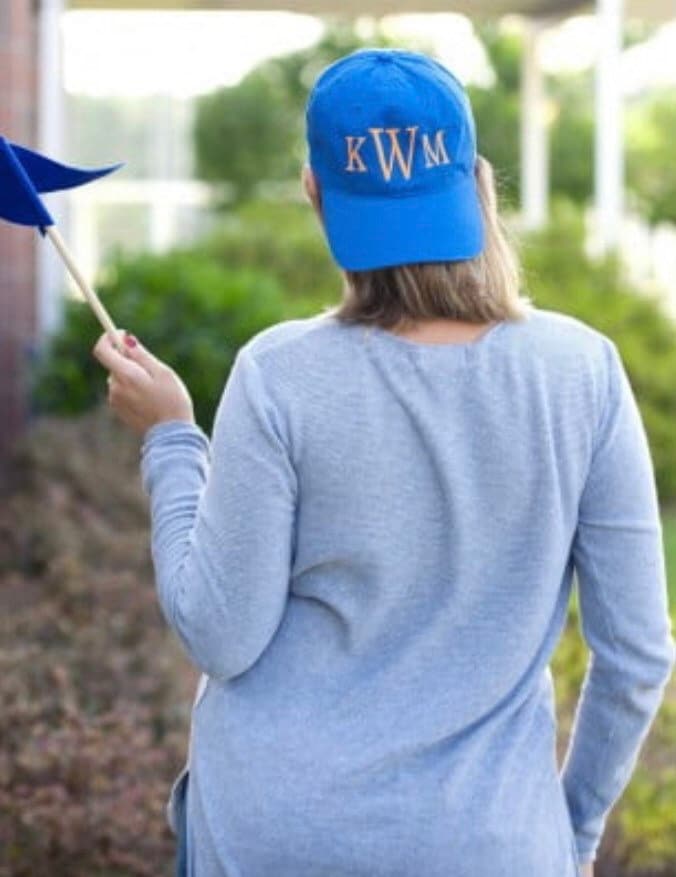 Personalized Monogram Baseball Hat: Custom Initial Cap
