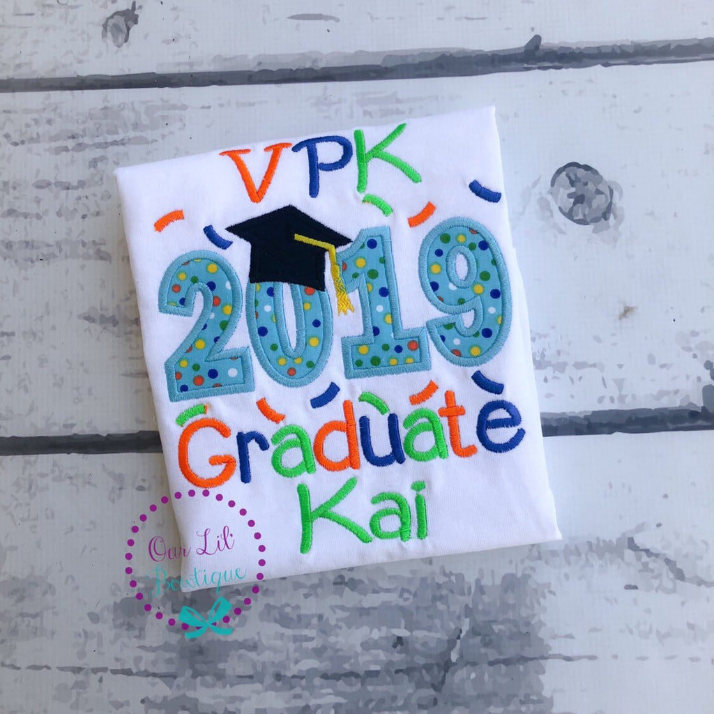 Graduation Shirt - Pre-K Graduation Shirt - Preschool Grad - Grad Shirt -Personalized Grad Shirt - Kindergarten Graduation - 2026 Grad - VPK