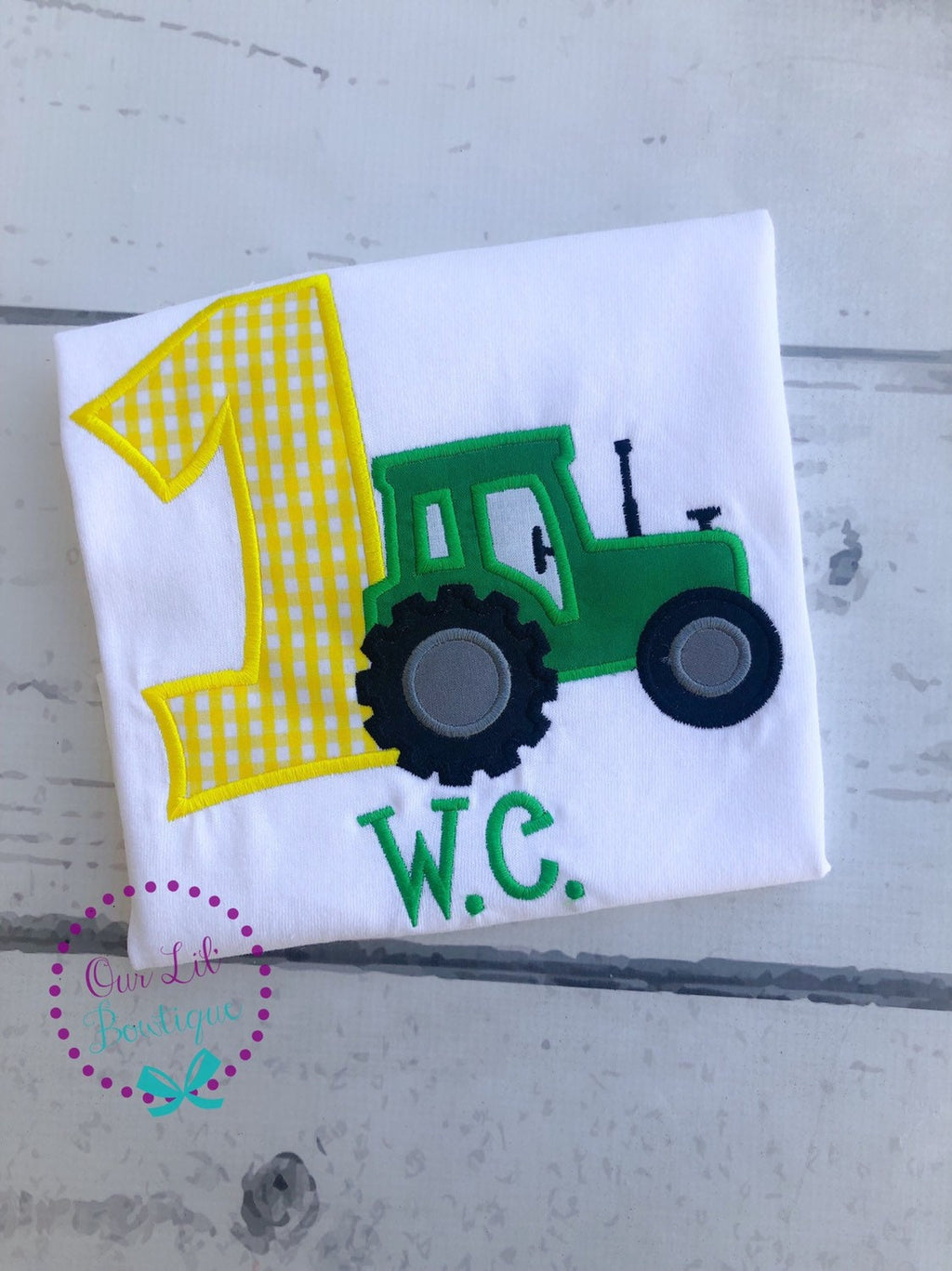 Tractor Birthday Shirt: Personalized Farm Party Tee