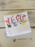 Personalized Under the Sea Birthday Shirt - Embroidered Sea Creatures - Name Shirt - Under the Sea