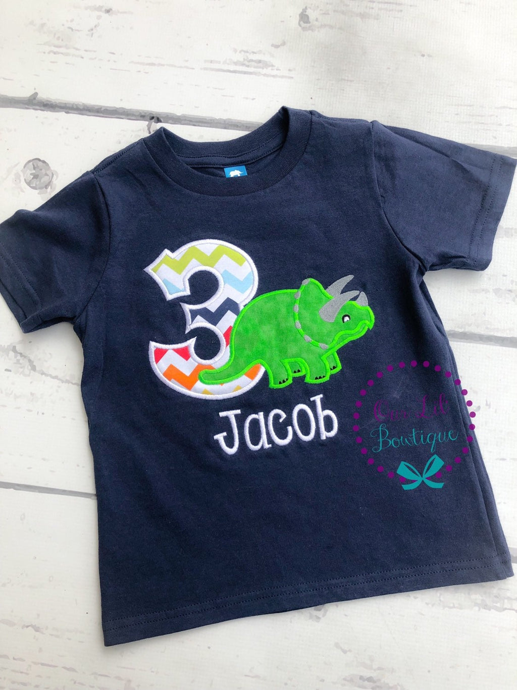 Personalized Dinosaur Birthday Shirt: Custom Age & Name