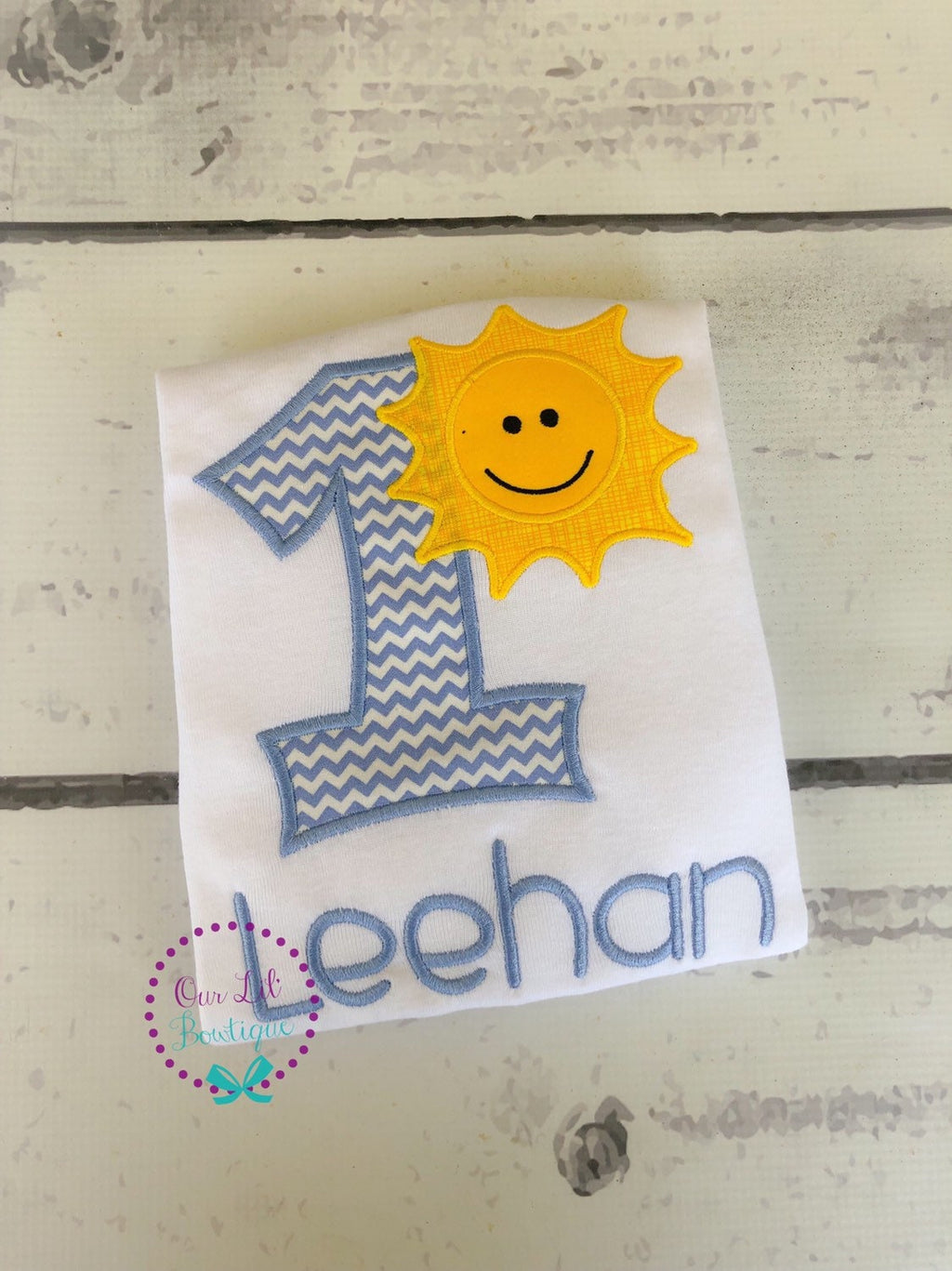 Sunshine 1st Birthday Shirt - Personalized First Birthday Outfit - One in the Sun