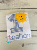 Sunshine 1st Birthday Shirt - Personalized First Birthday Outfit - One in the Sun