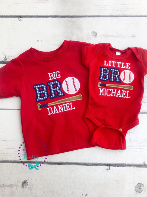 Baseball Big Brother Shirt: Sibling Announcement Tee